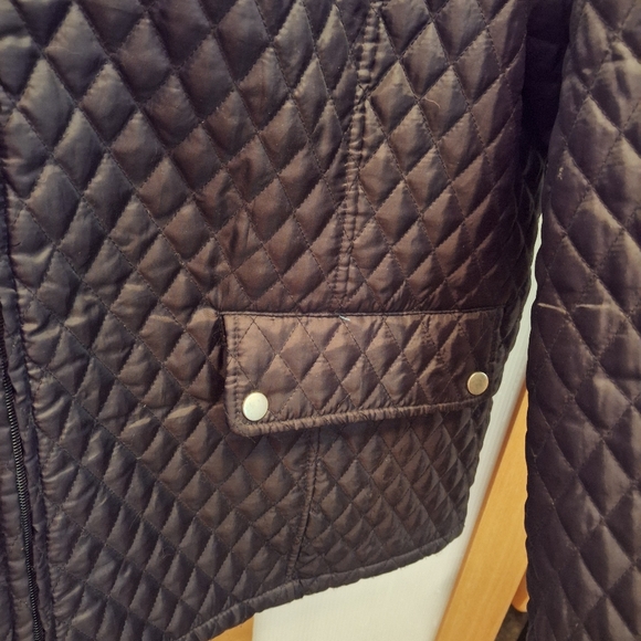 Jane Ashley Women's Quilted Black Jacket Size 14 - Picture 4 of 6